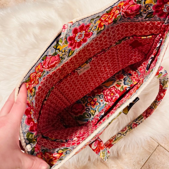 Vera Bradley travel shoulder bag floral hippie boho purse - Picture 2 of 5